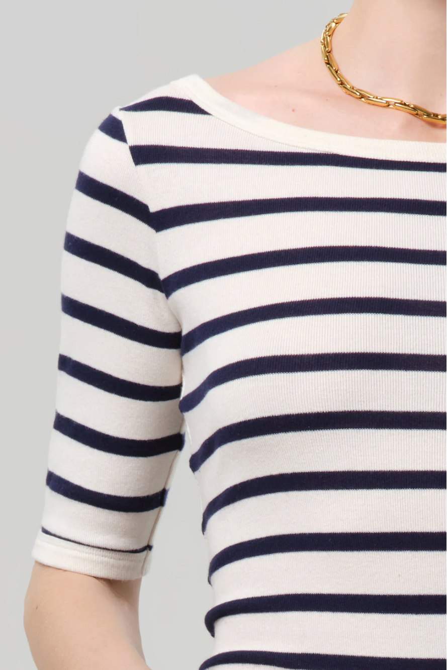 Boat Neck Slim Tee