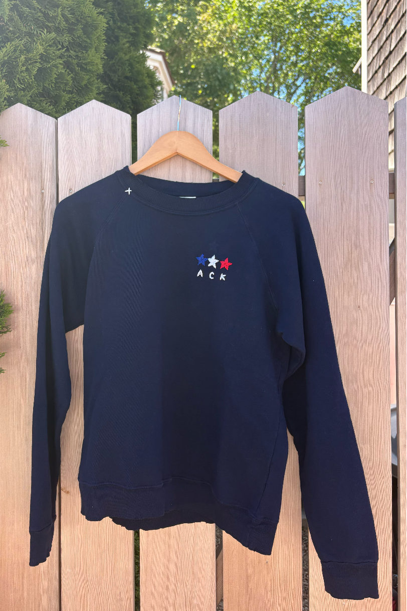 "ACK" Mini Stars Sweatshirt - Navy