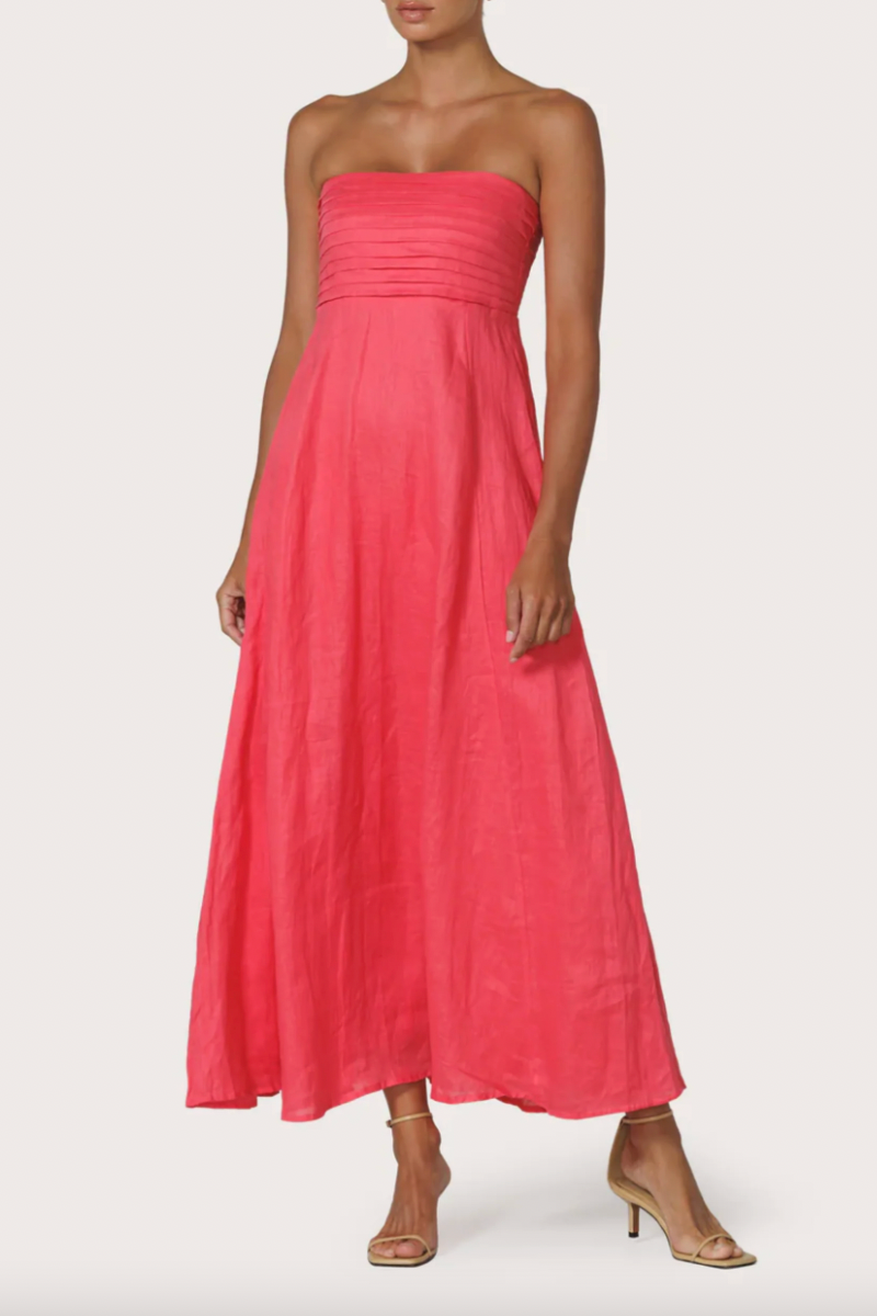 Talia Linen Maxi Dress