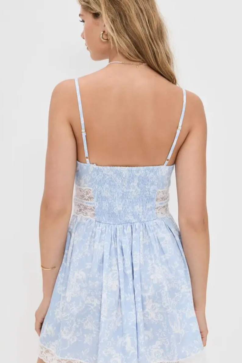 Ressie Dress Blue Cove