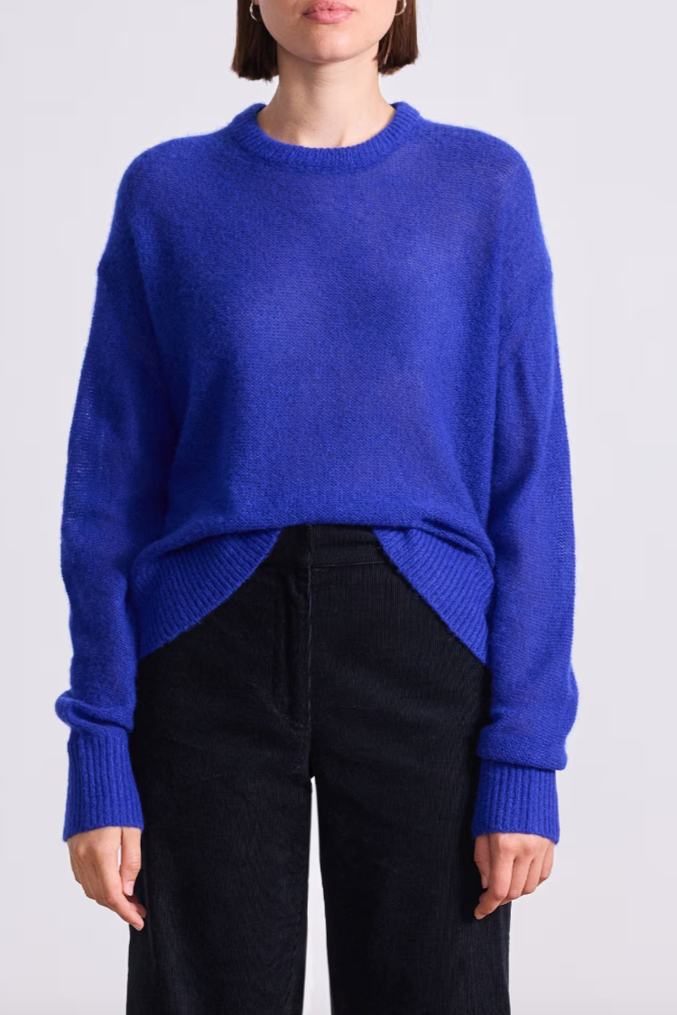 Softest Tissue Sweater- Cobalt
