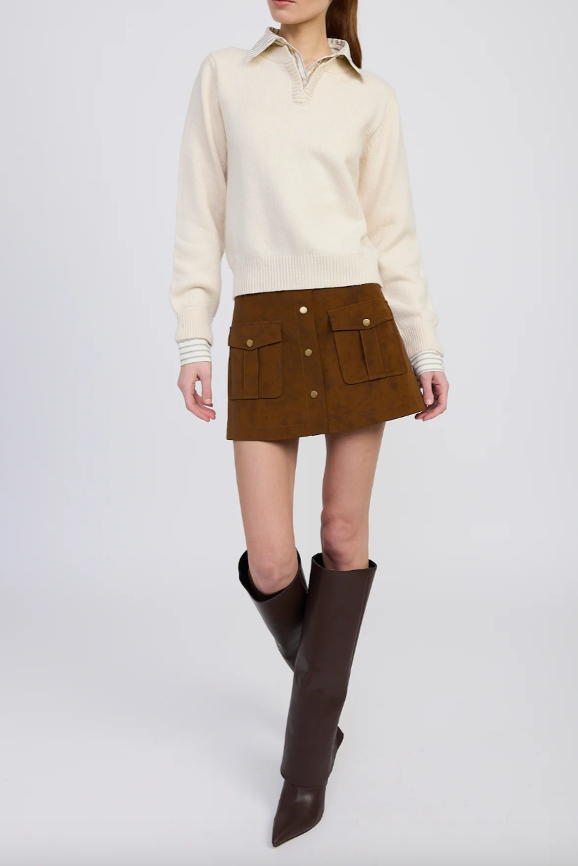 Azra Mixed Media Sweater