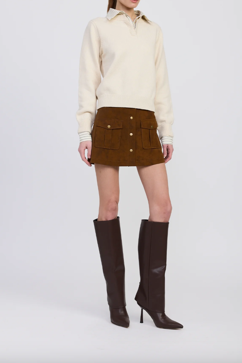 Azra Mixed Media Sweater