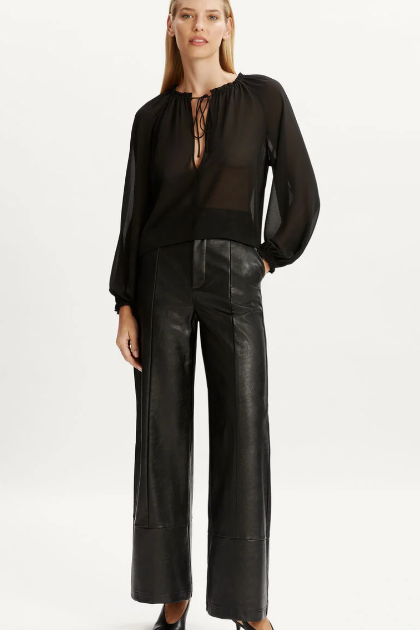 Landen Relaxed Blouse - Black