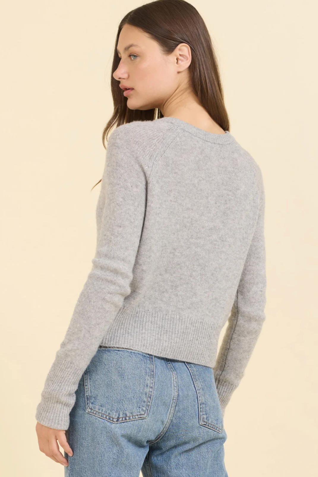 Blakely Cashmere Pullover - Heather Grey