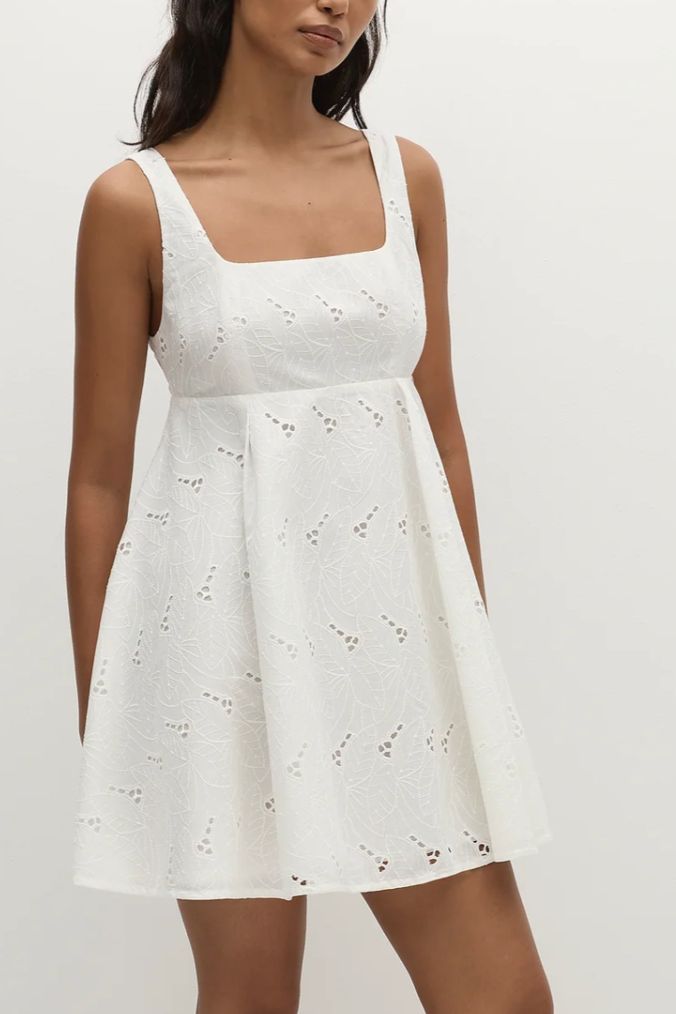 Lovis Mini Dress - Antique White