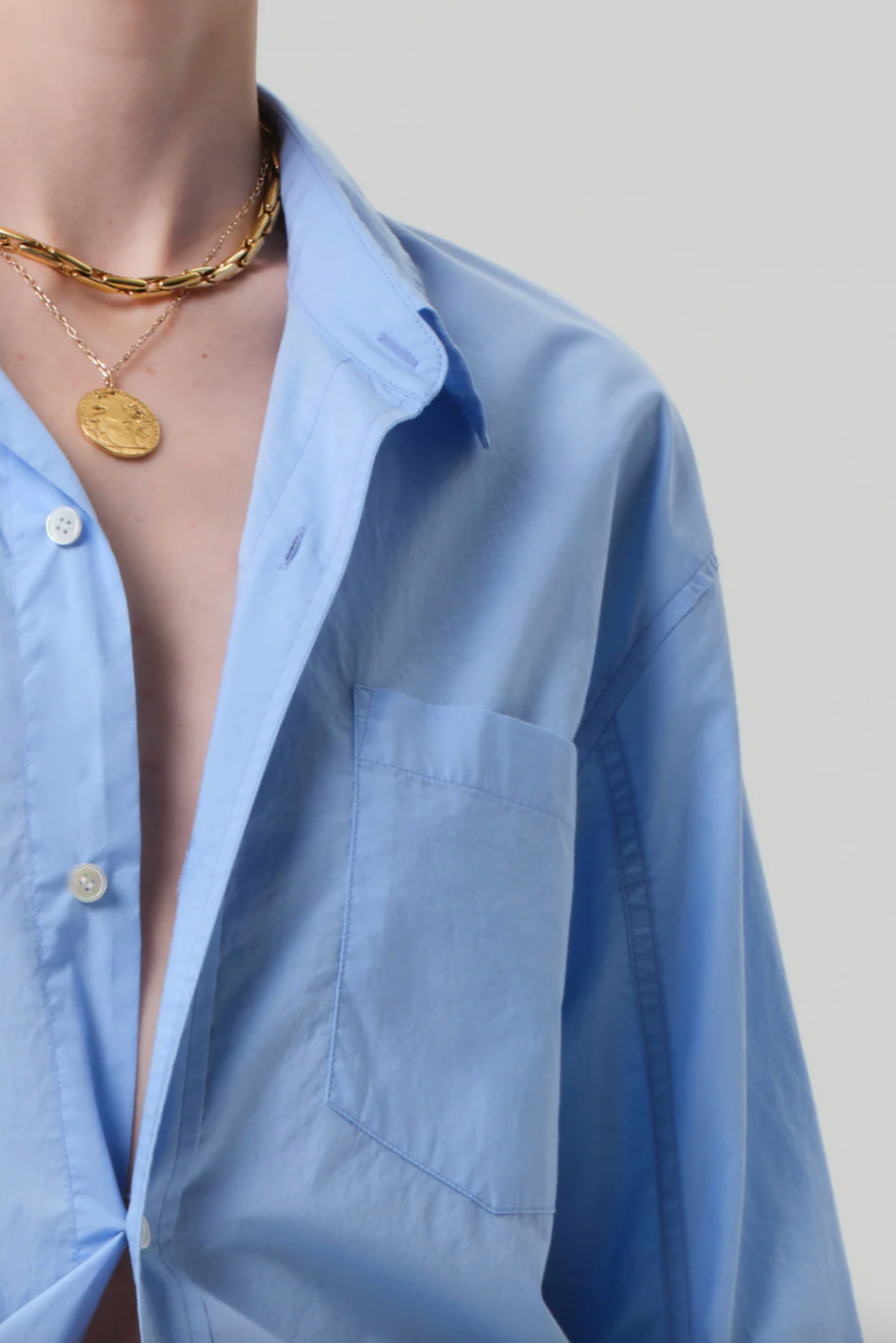 Kayla Shirt- Banker Blue
