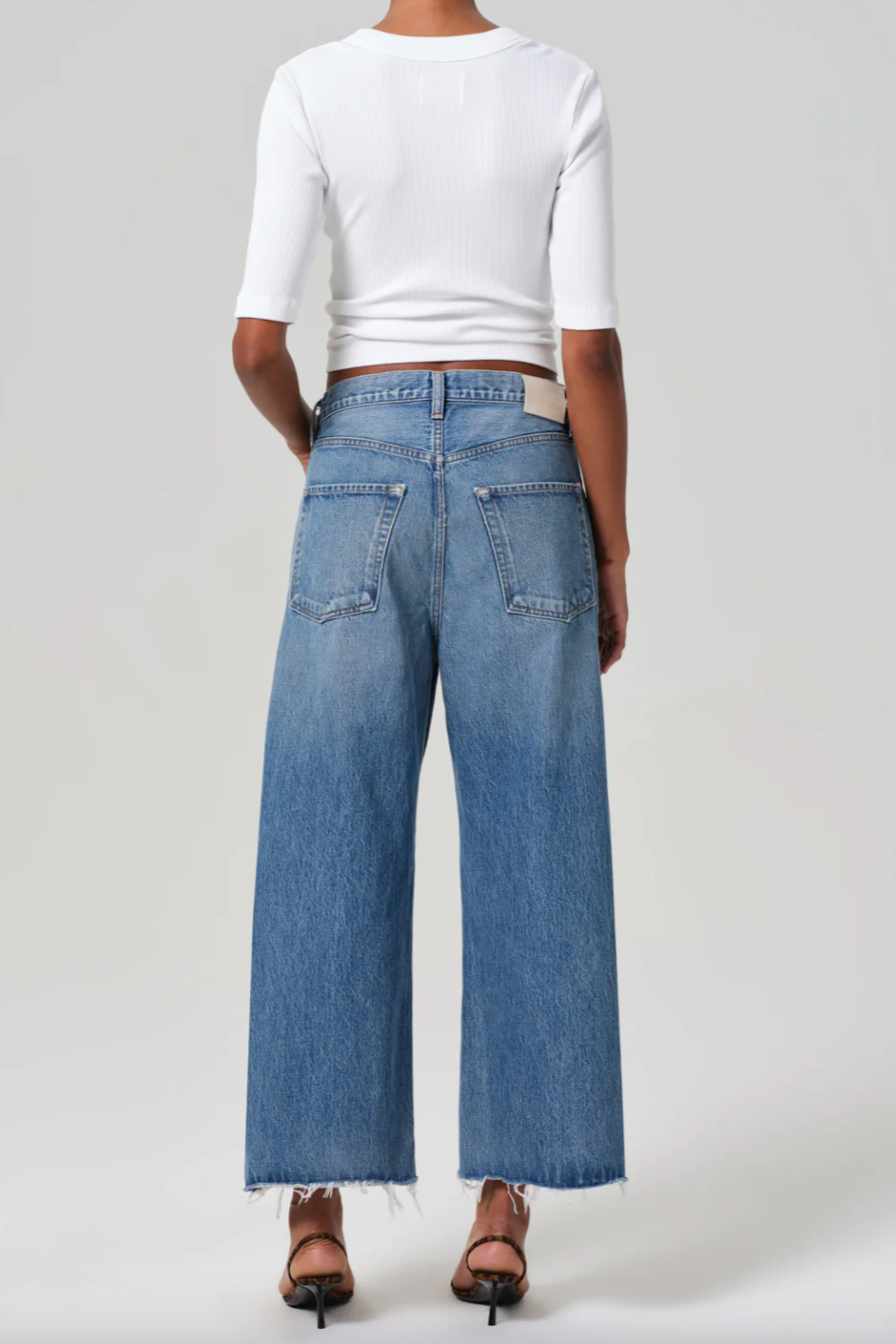 Ayla Raw Hem Cropped- Solano