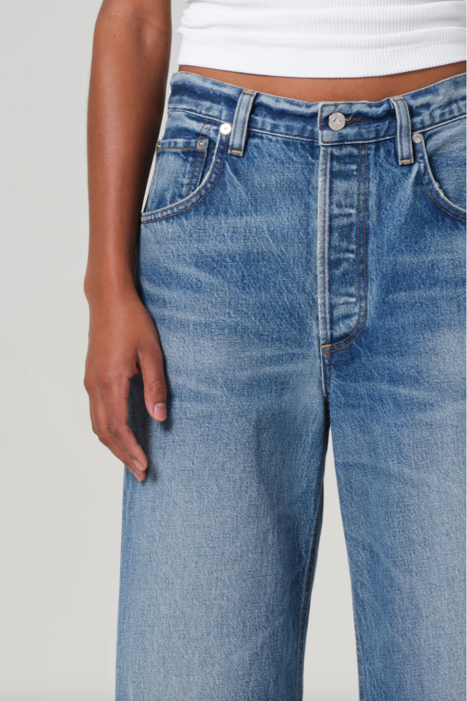 Ayla Raw Hem Cropped- Solano