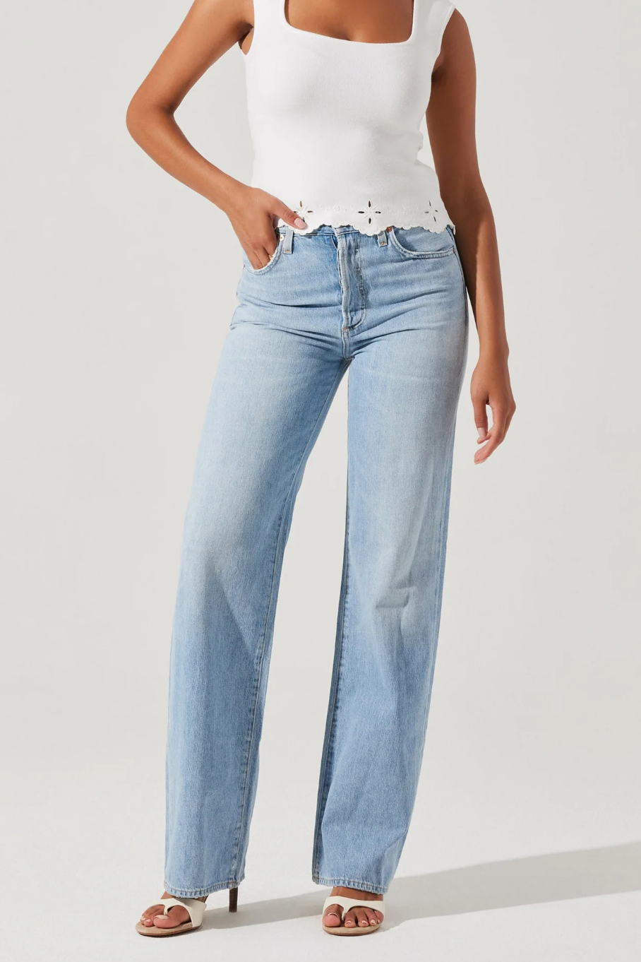 Ellamay Sweater Top - White