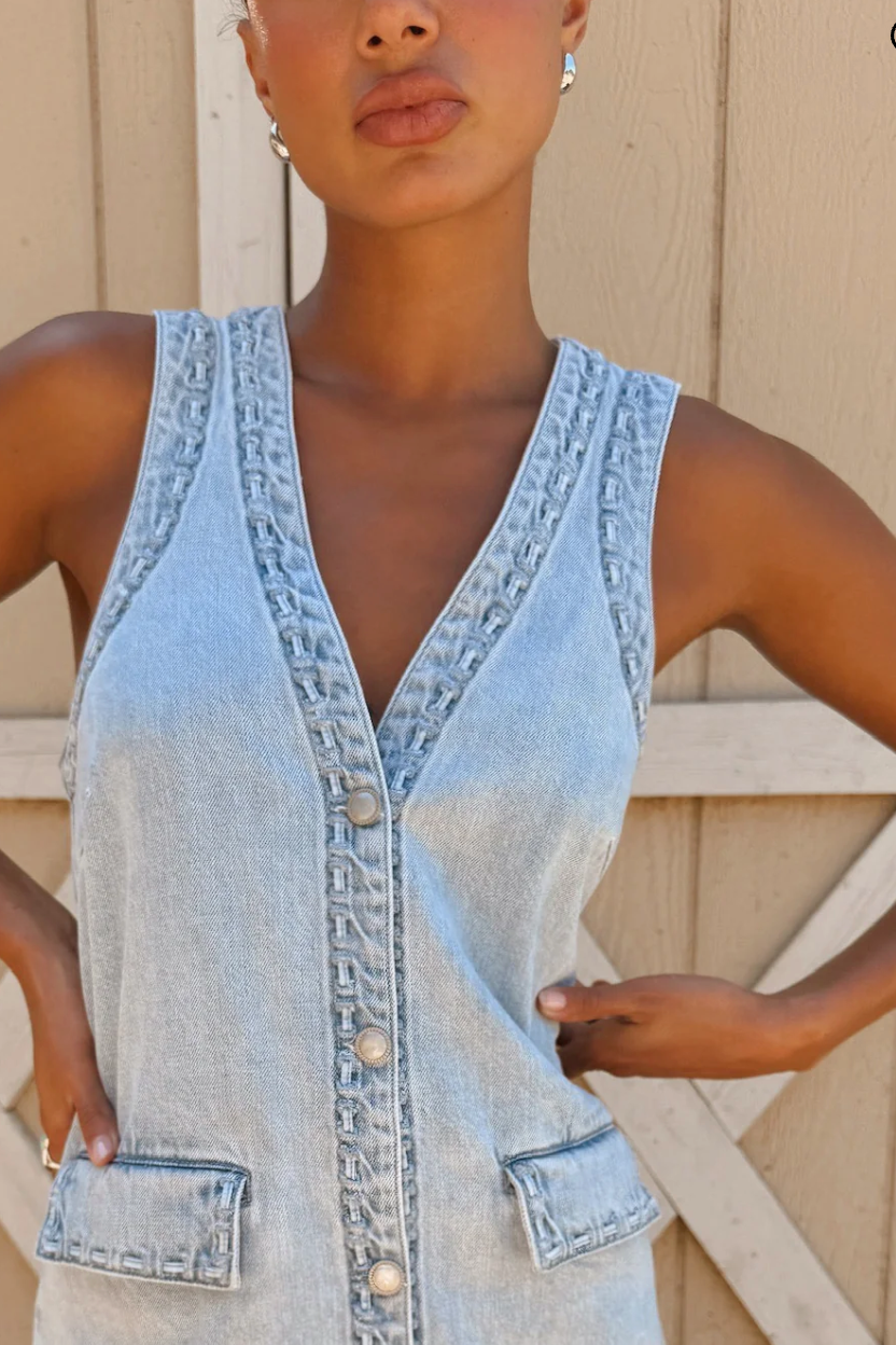 Wyatt Vest - Twister Blue