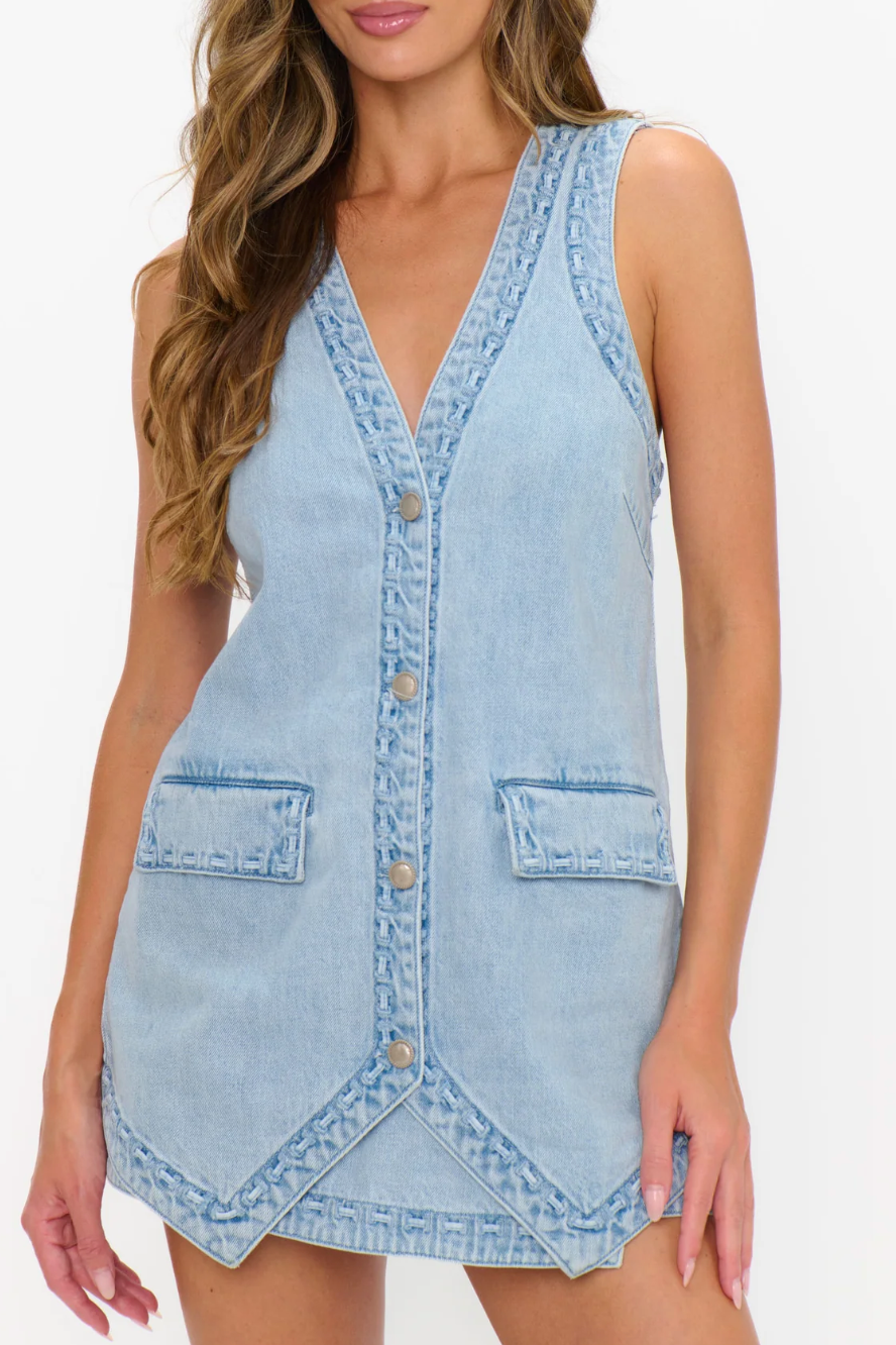 Wyatt Vest - Twister Blue