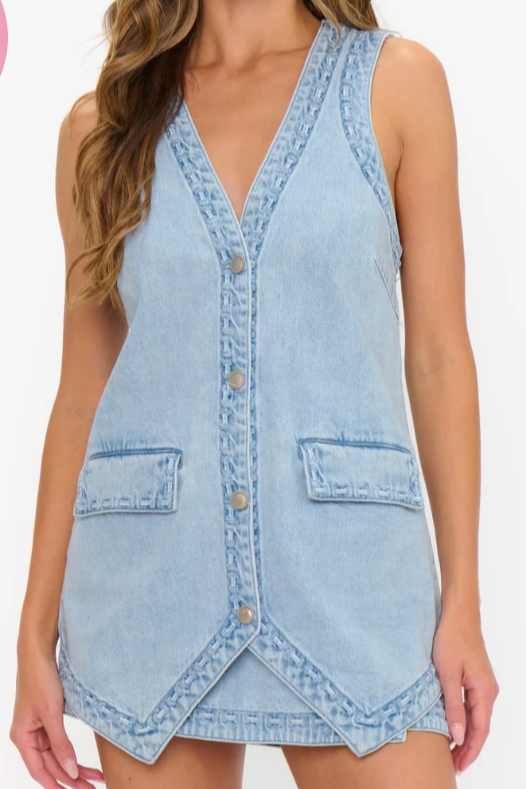 Wyatt Vest - Twister Blue
