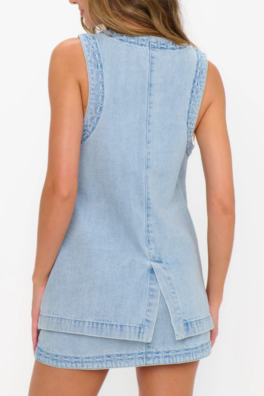 Wyatt Vest - Twister Blue