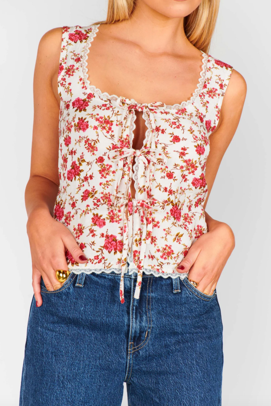 Mimi Top- Southern Roses