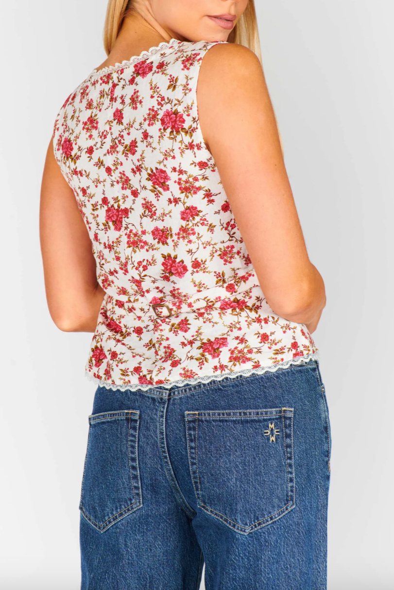 Mimi Top- Southern Roses