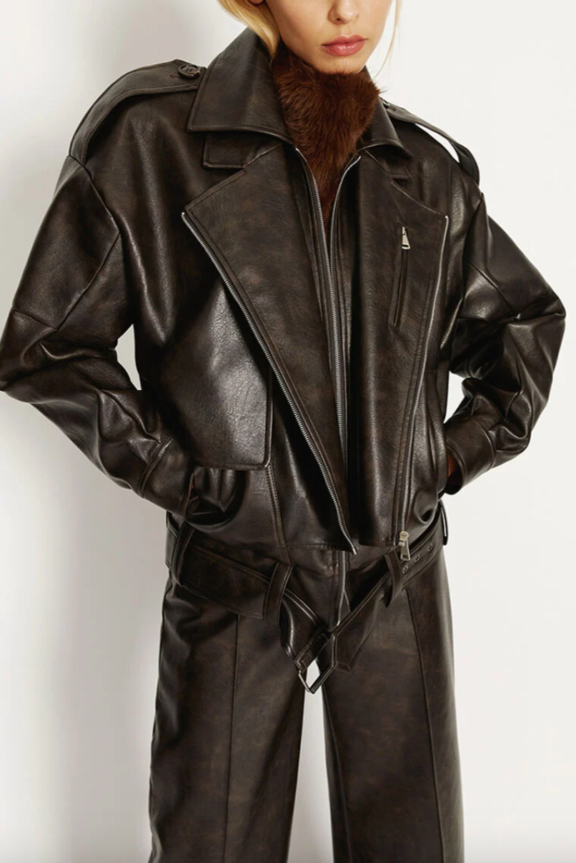 Kavi Vegan Leather Jacket