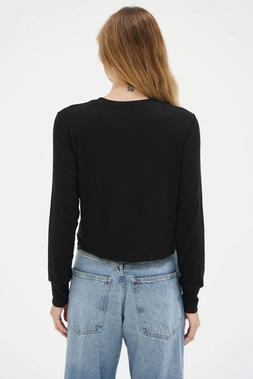 Long Sleeve Ribbed Crew