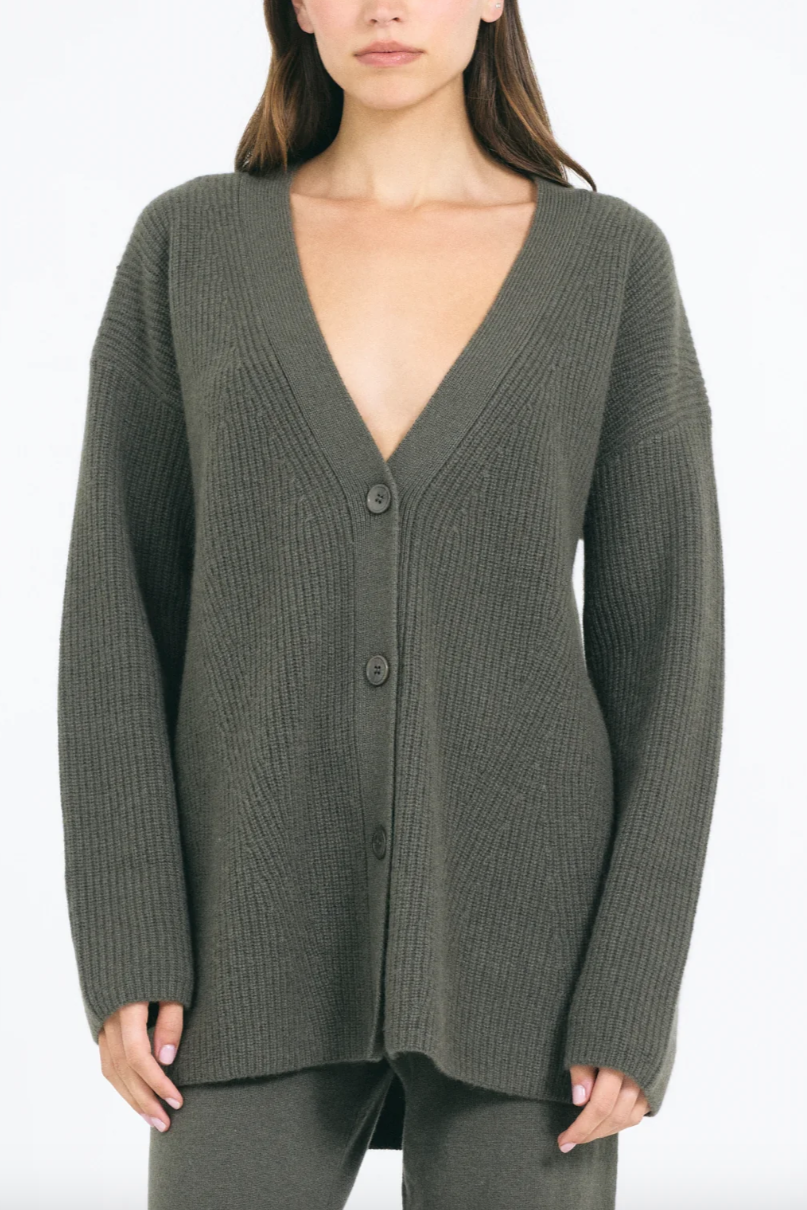 Pacific Cashmere Cardigan - Fir
