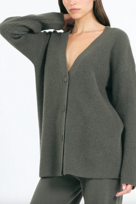 Pacific Cashmere Cardigan - Fir