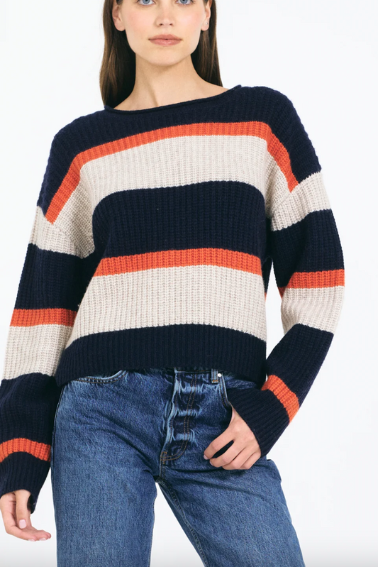 Yvonne Crewneck - Navy Combo