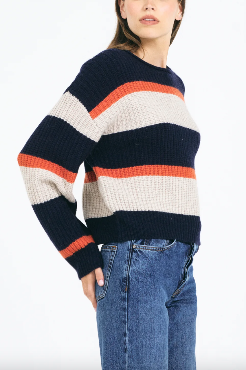 Yvonne Crewneck - Navy Combo
