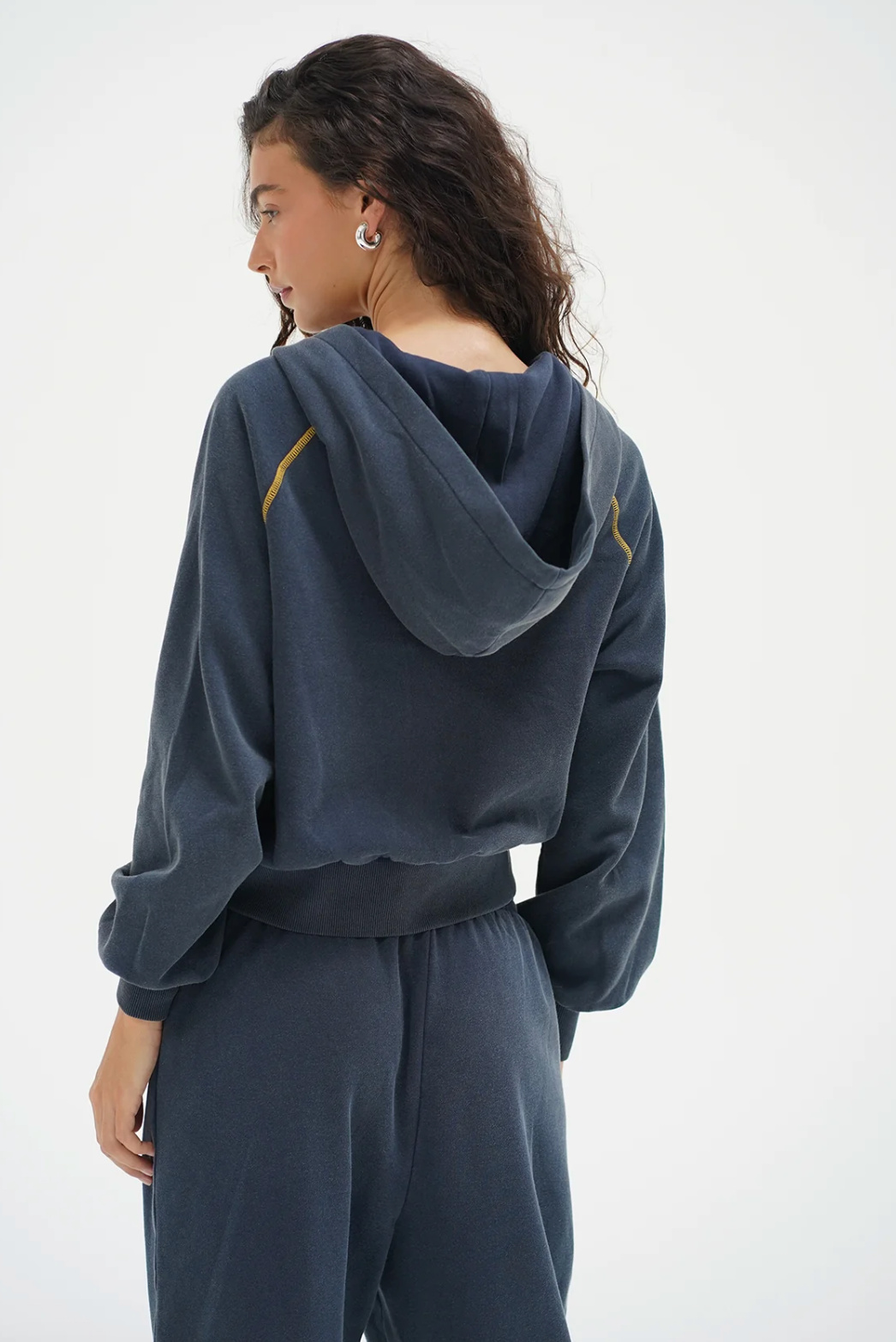 Lennon Zip Up - Stone Wash Navy