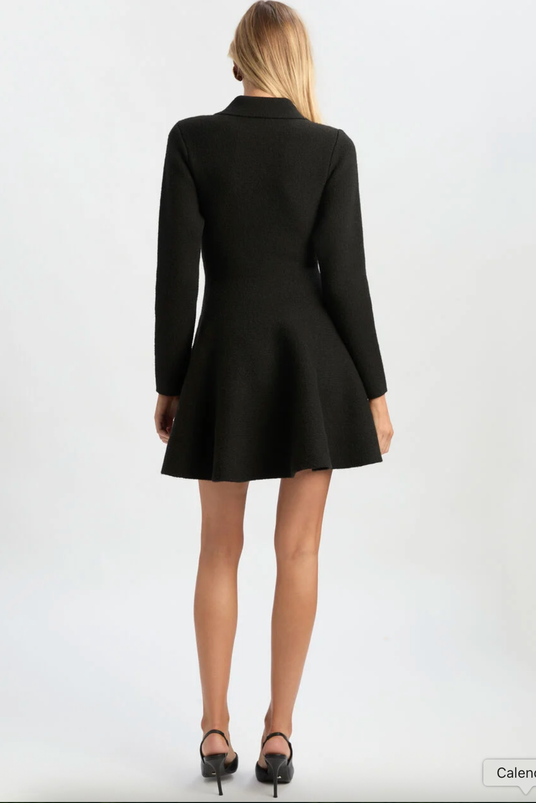Lexter Long Sleeve Knit Dress - Black