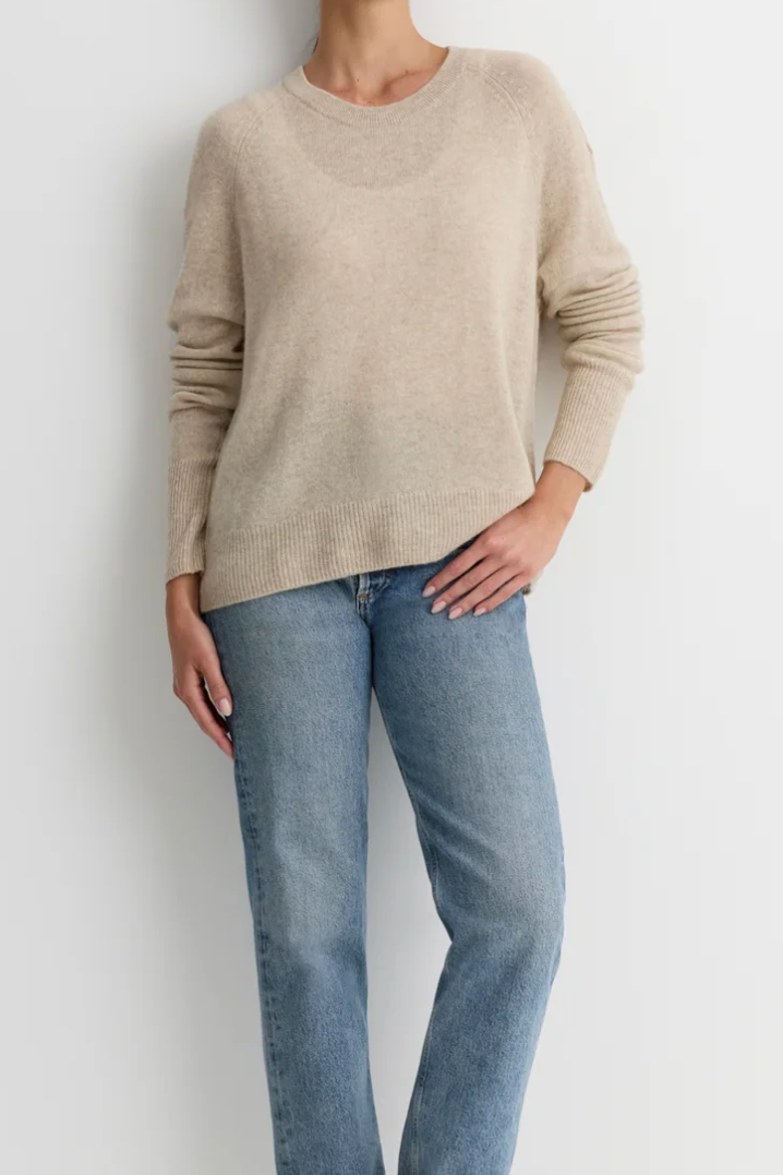 Sloane Cashmere Pullover - Oatmeal