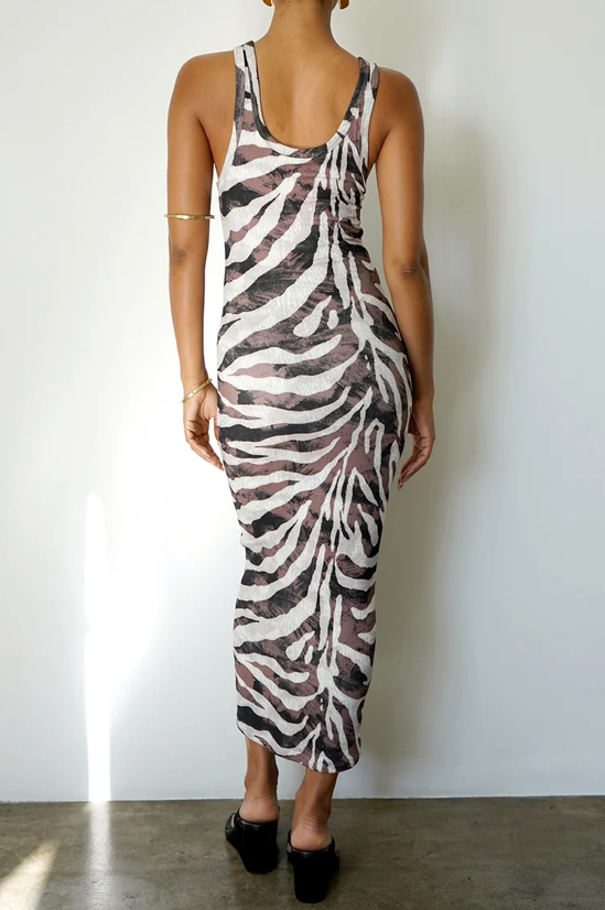 Safari Rib Timeless Tank Midi Dress