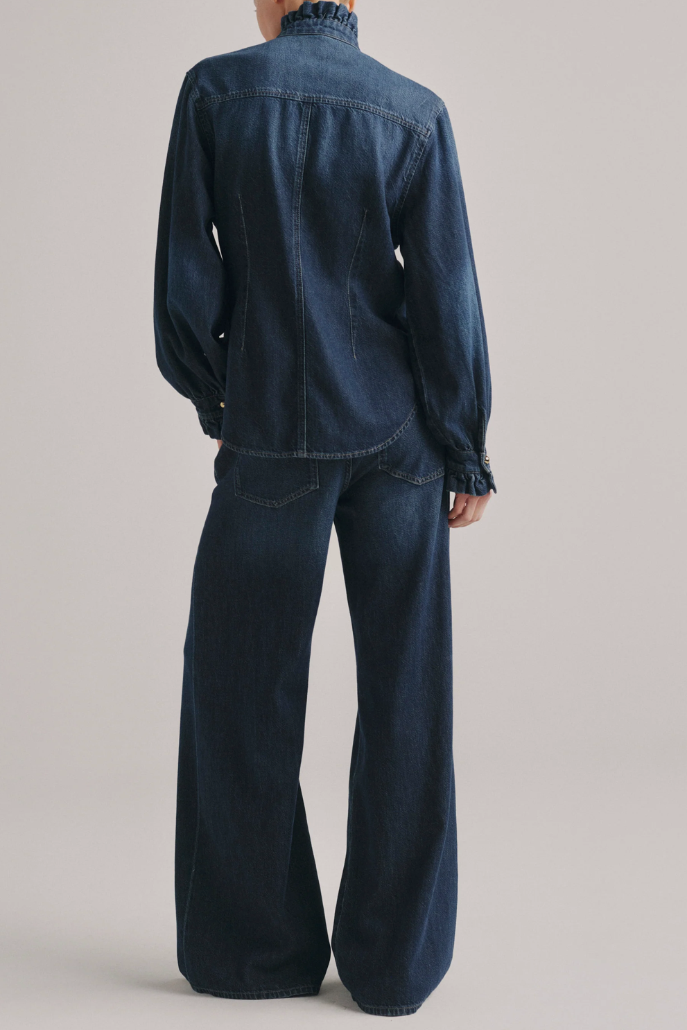 Alex Baggy Wide Leg - Fall Blues Aura