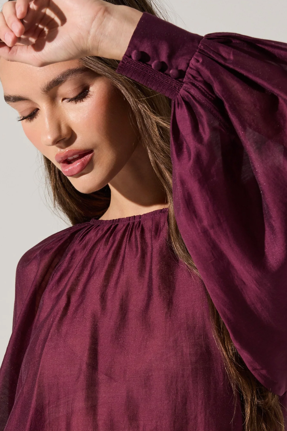 Reyen Top - Deep Wine