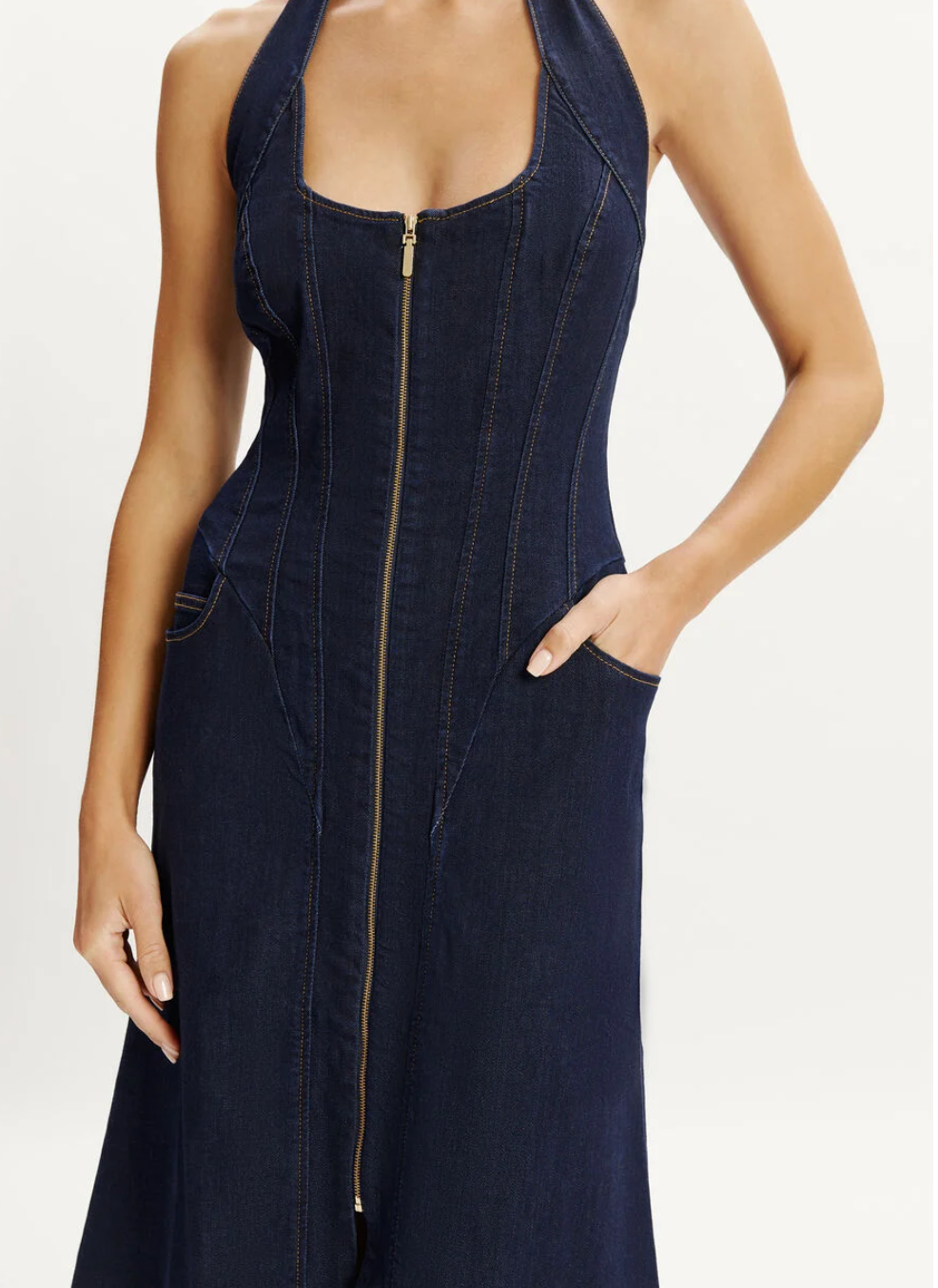 Martel Denim Dress - Dark