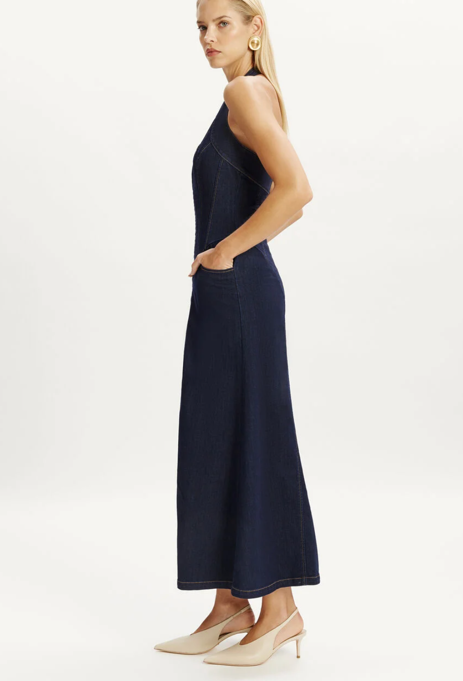 Martel Denim Dress - Dark
