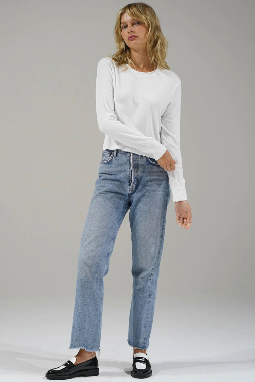 Long Sleeve Ribbed Crew