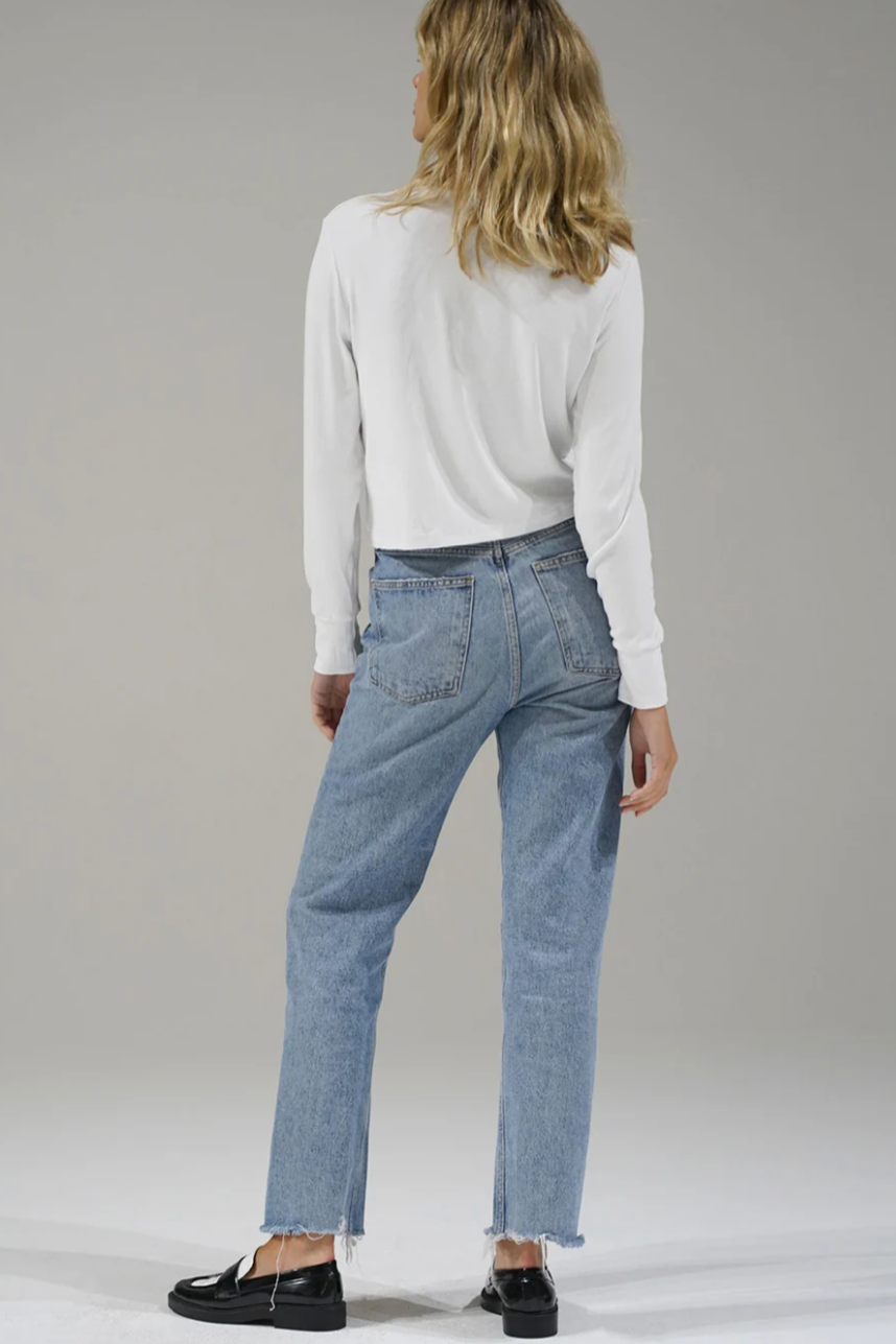 Long Sleeve Ribbed Crew