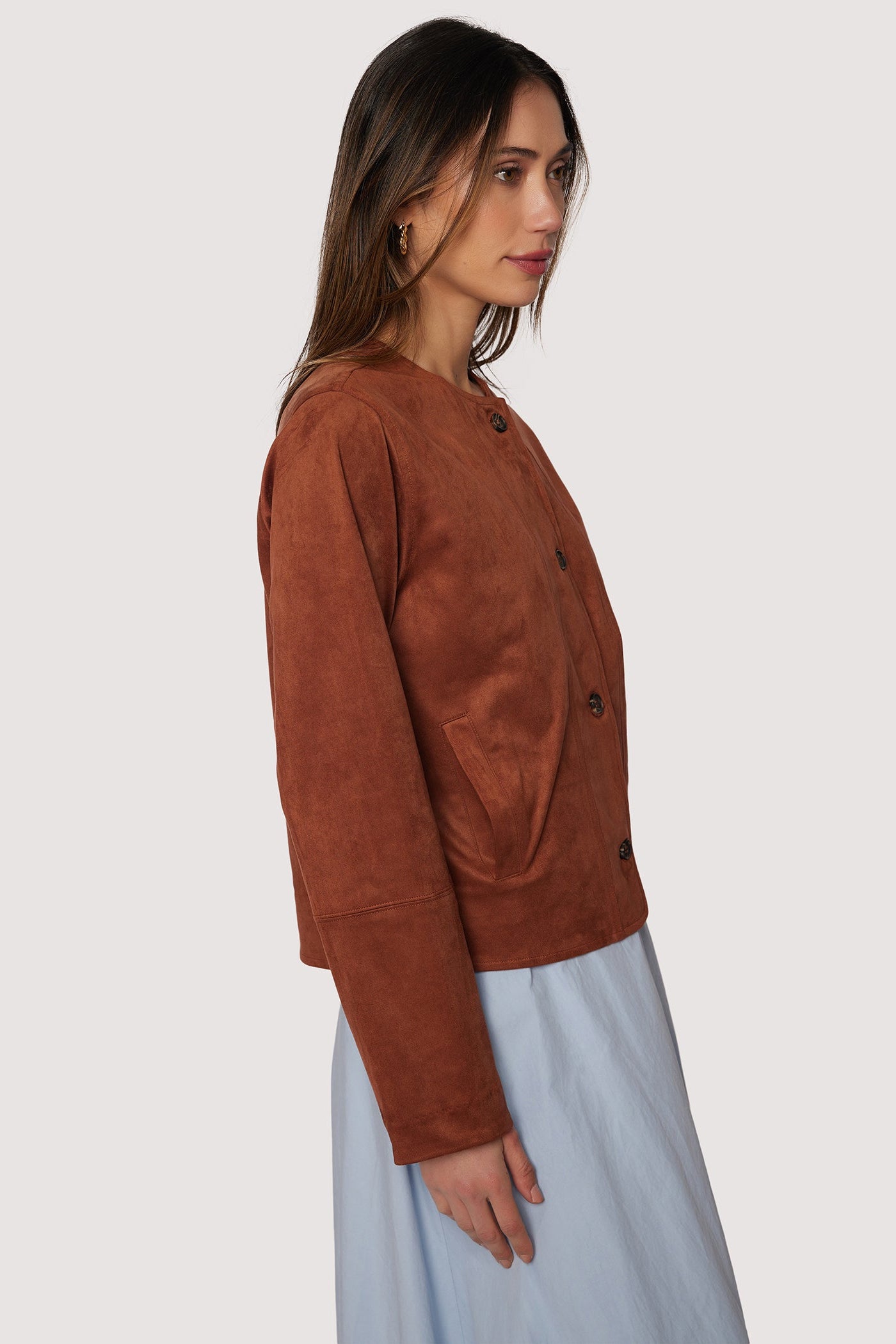 Regal Poise Jacket - Coffee