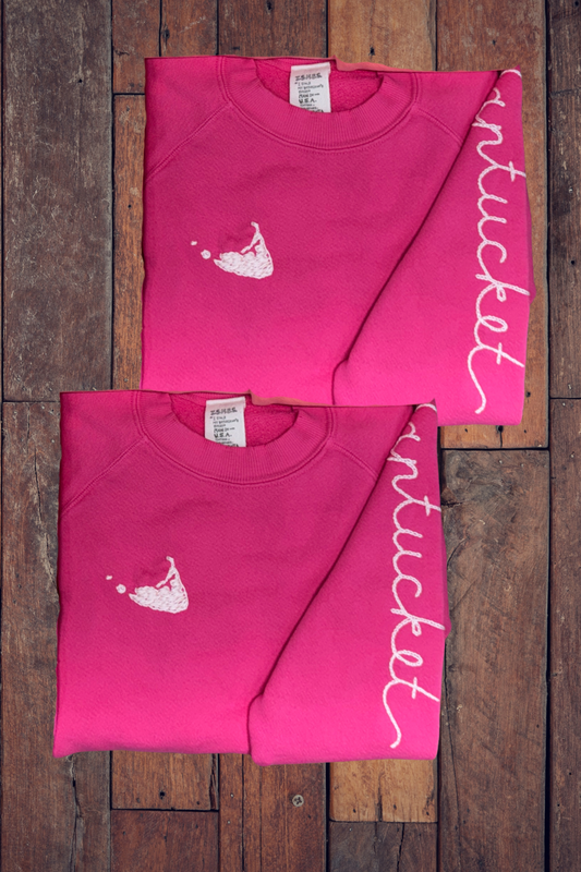 Island "Nantucket" Sweatshirt - Warm Hot Pink