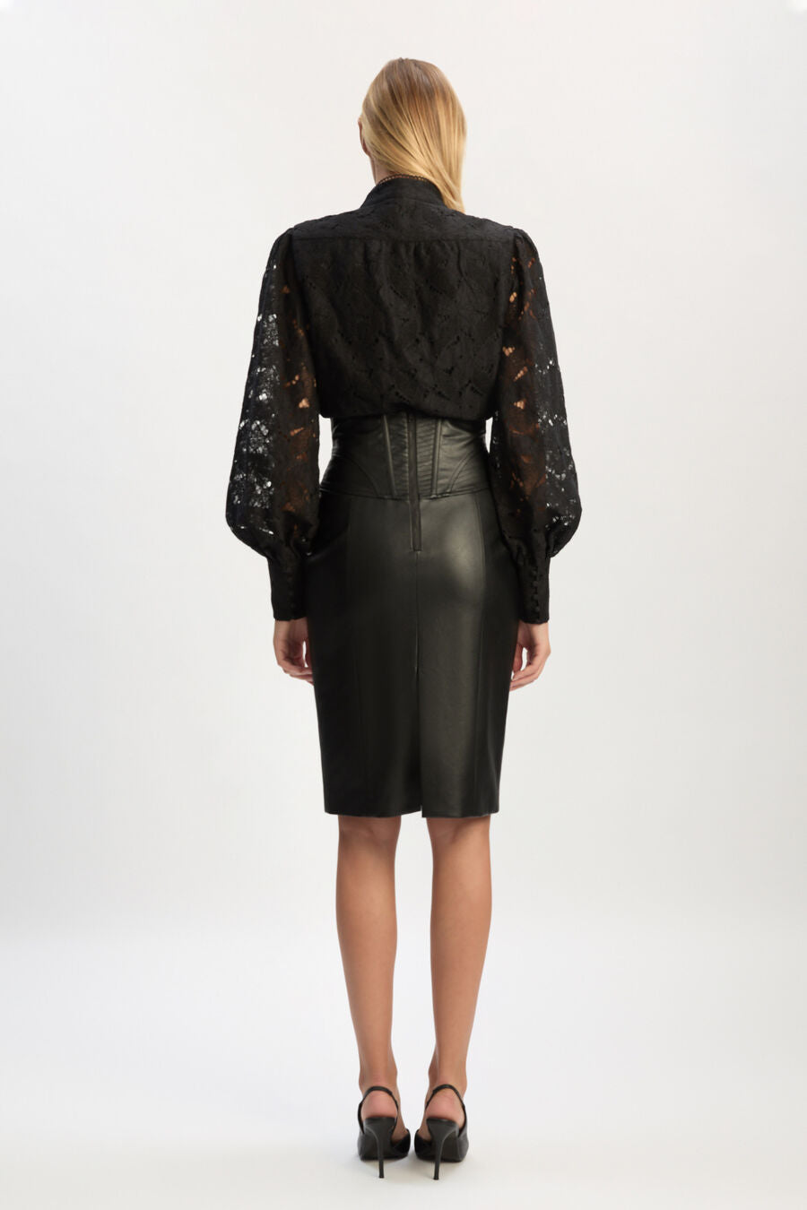 Olessia Lace Bodysuit- Black