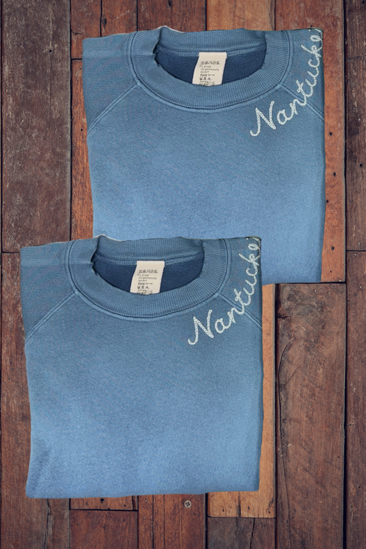 "Nantucket" Sweatshirt - Bloom Skywash