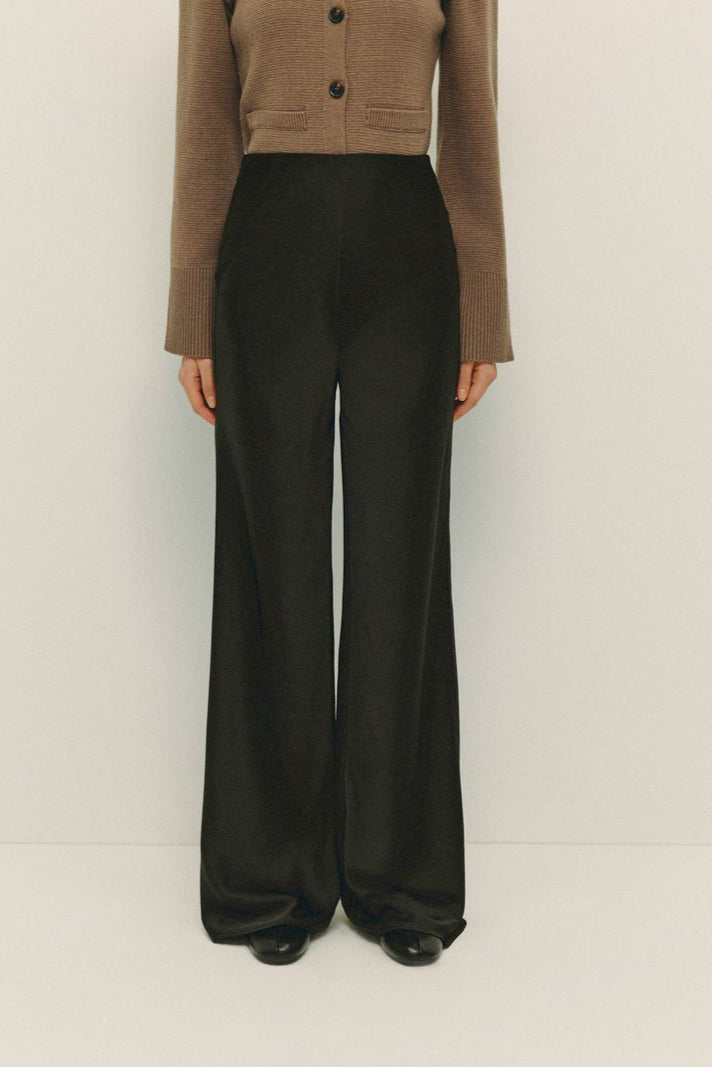 Dayna Satin Pant- Black