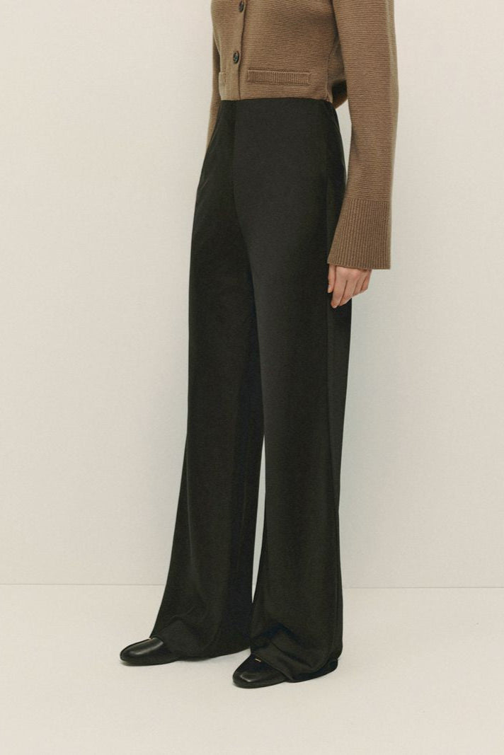 Dayna Satin Pant- Black