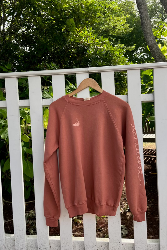 Island Sweatshirt- Nantucket Sleeve- Rose Dawn