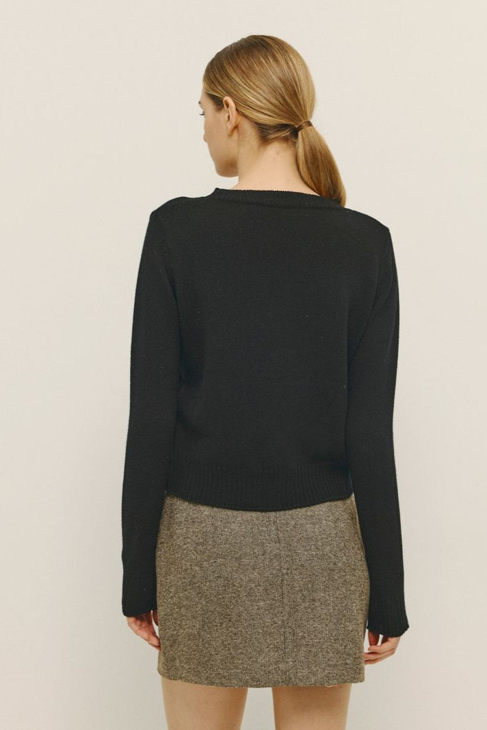 Laon Crew Sweater-Black