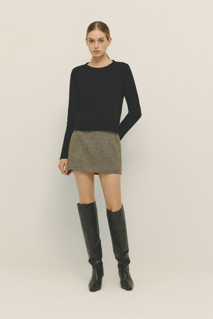 Laon Crew Sweater-Black