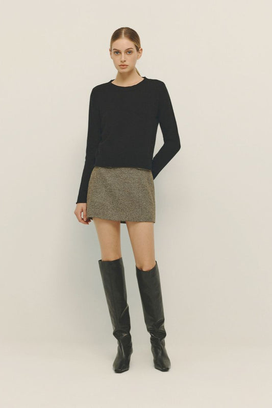 Laon Crew Sweater-Black