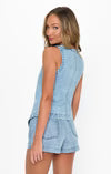 Pacifica Shorts - Slate Indigo