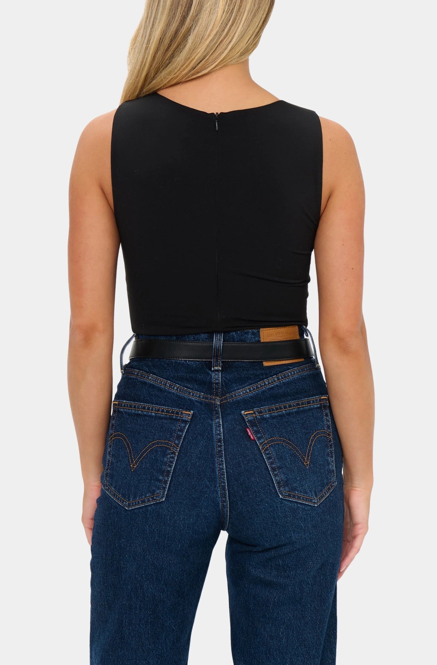 90s Bodysuit- Black Slinky Stretch