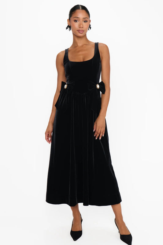 Ricci Midi Dress- Black