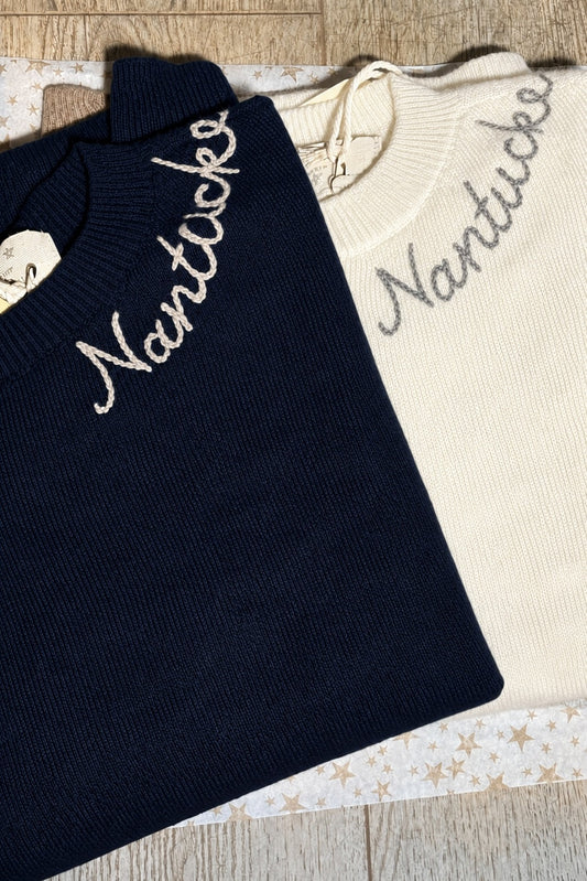 Cashmere "Nantucket" Sweater - Navy